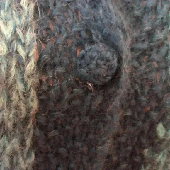 Vintage handmade in Italy blue button up sweater.  Size M - Picture 3 of 9